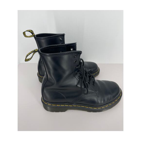 Dr. Martens 1460W Black Smooth Combat Boots Size 8 - Picture 6 of 11